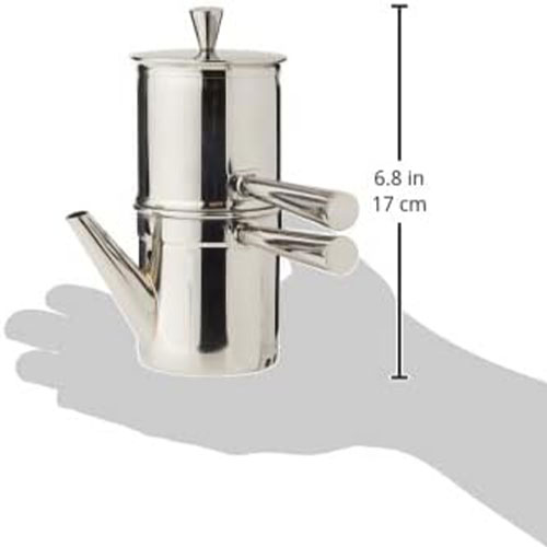 CALABRESE SOUTHLAKE | Ilsa Neapolitan Coffee Maker, Stainless Steel