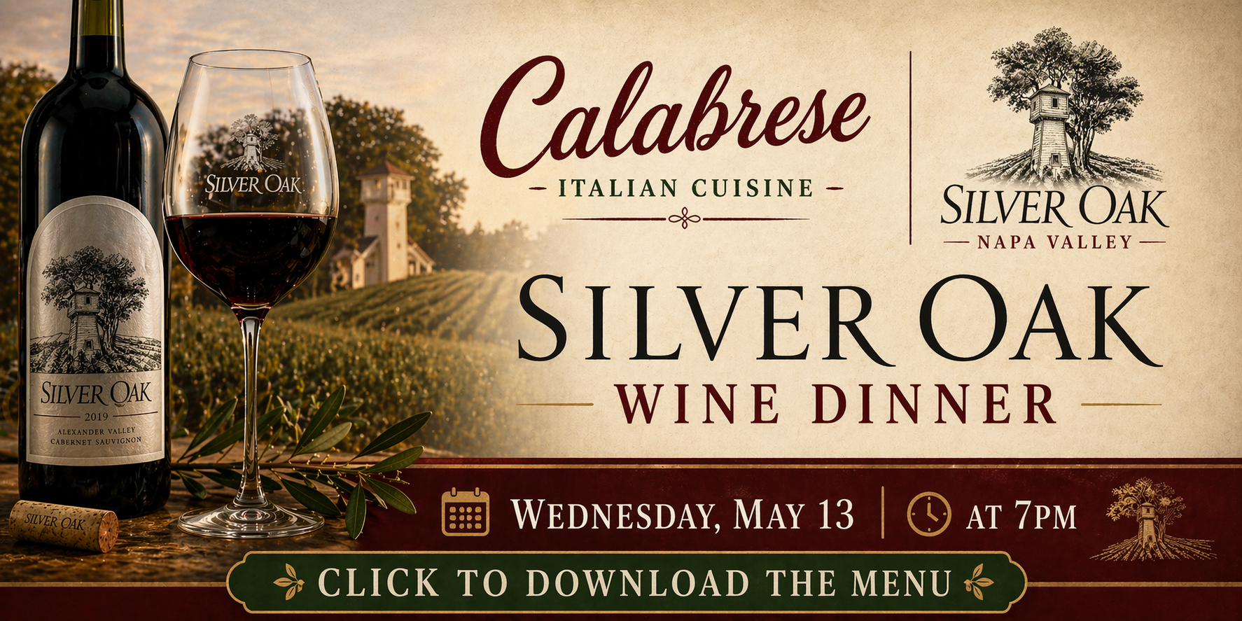 Calabrese - Southlake | Silver Oak Wine Dinner